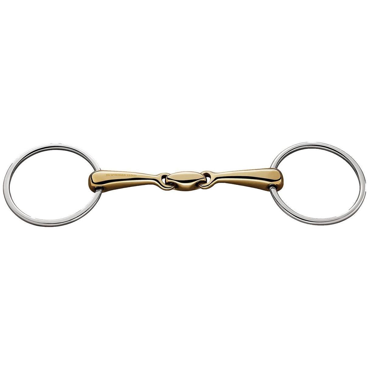 Sprenger CU Plus Loose Ring Double Jointed Snaffle Bit - 0.7 in.