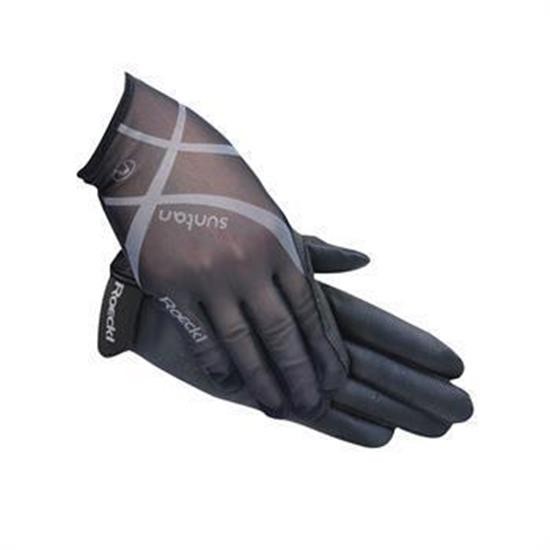 Roeckl Laila suntan handschoen zwart maat 6.5