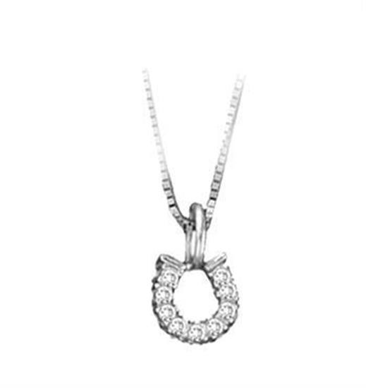 Kelly Herd Clear Baby Horseshoe Pendant