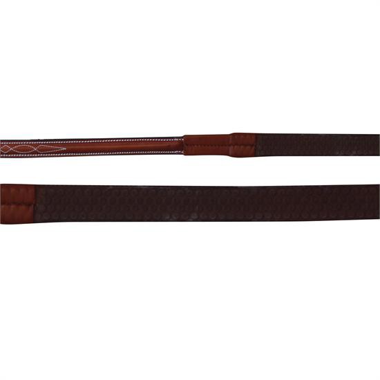 Mondega Fancy Stitched Rubber Reins