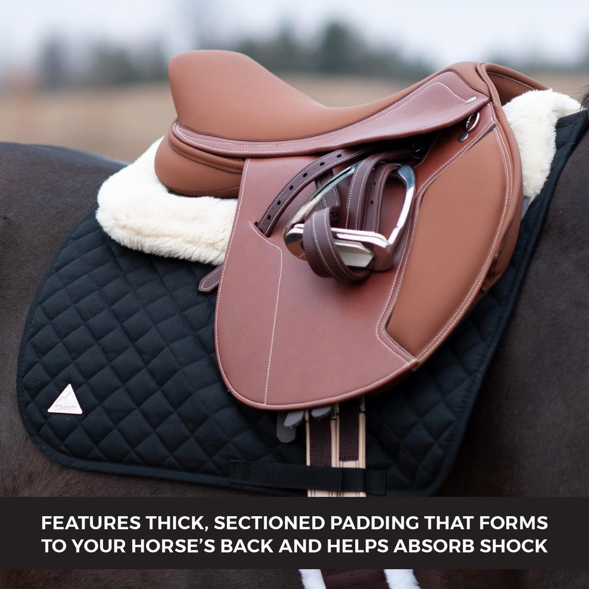 Shedrow Synthetic Suede Sheepskin Half Pad