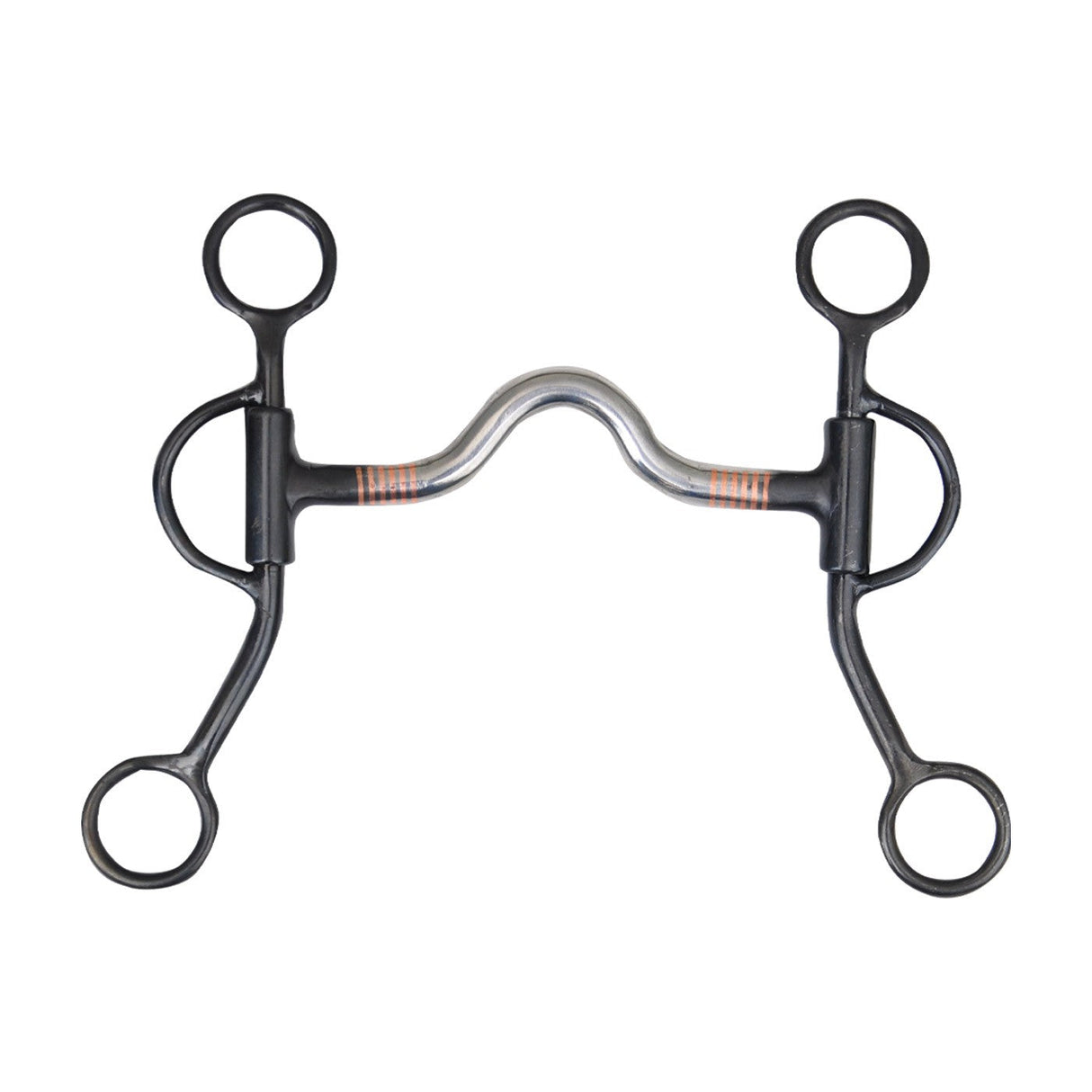 Weaver Black Steel Sweet Iron Curb Bit W/ Medium Port