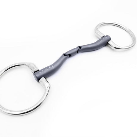 Fager Maria Titanium Low Port Double Jointed Eggbutt Bit
