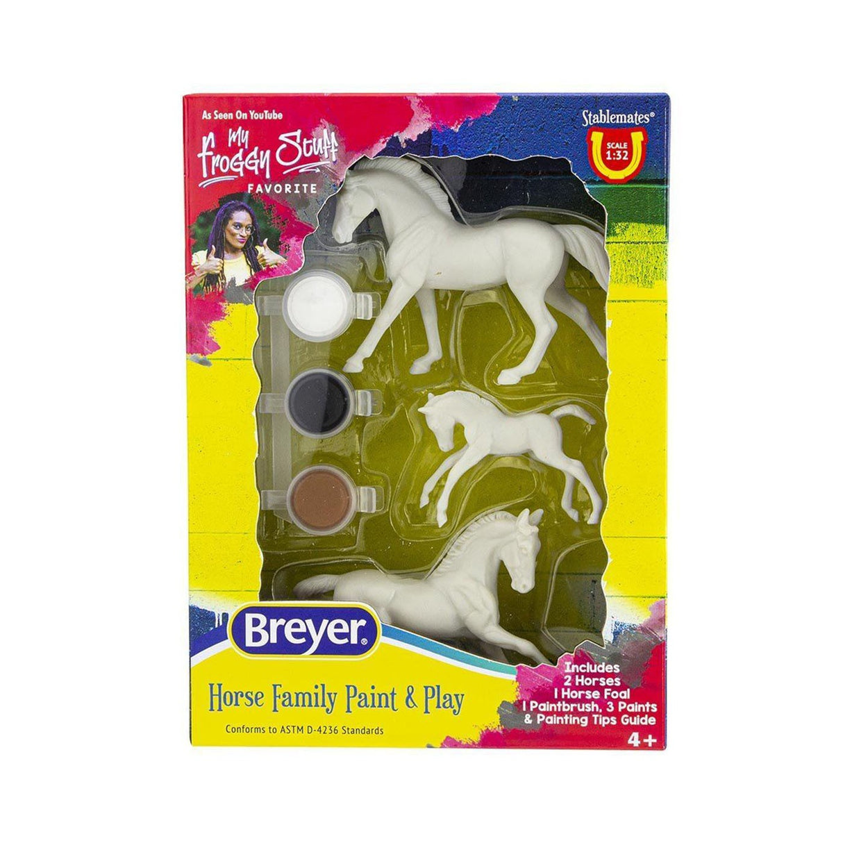 Breyer Stablemates Horse Family Paint & Play