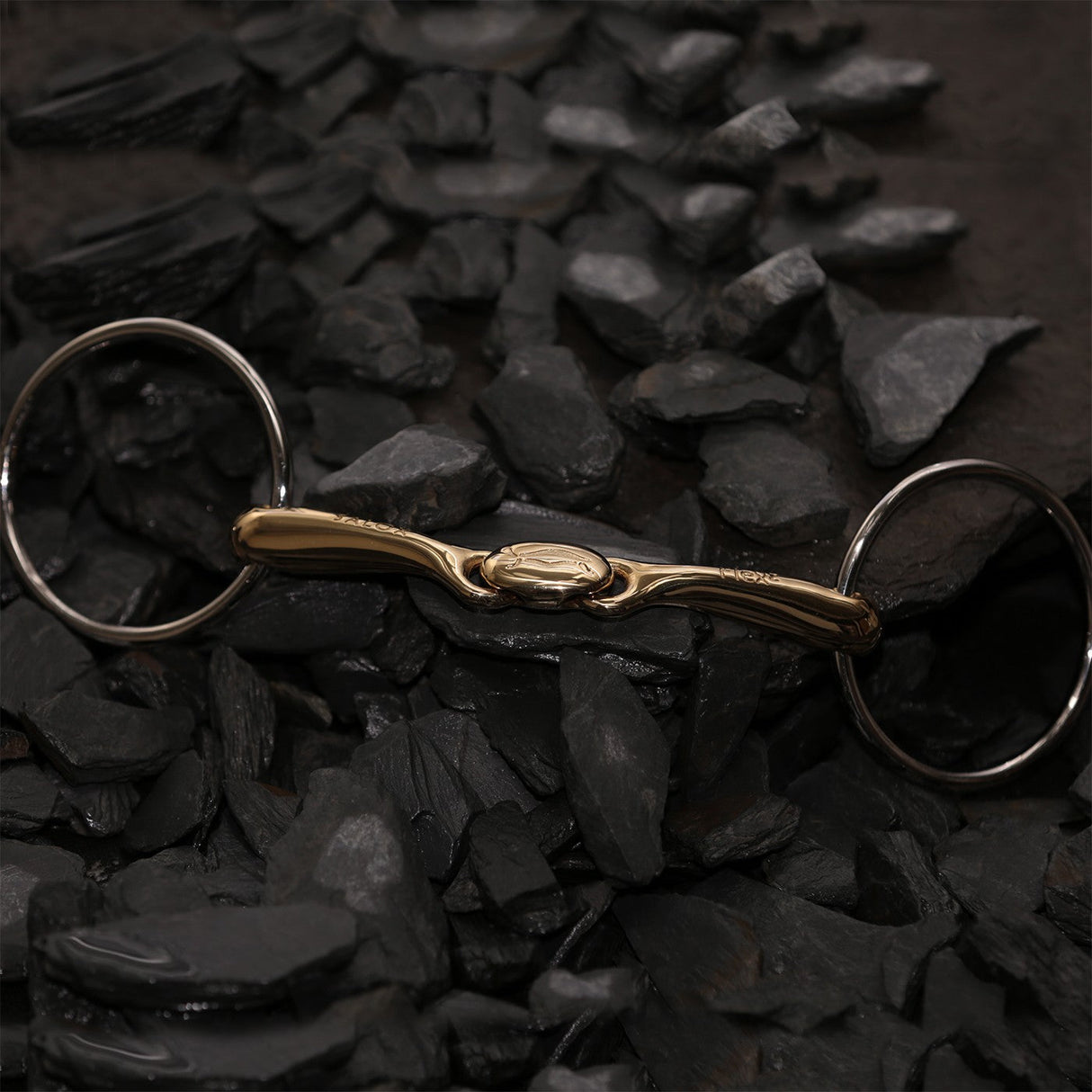 Neue Schule Loose Ring Turtle Top Flex Snaffle Bit - 0.6 in.