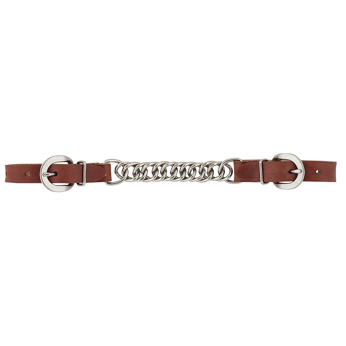 Weaver Canyon Rose Leather Single Flat Link Curb Strap - 4.5 in.