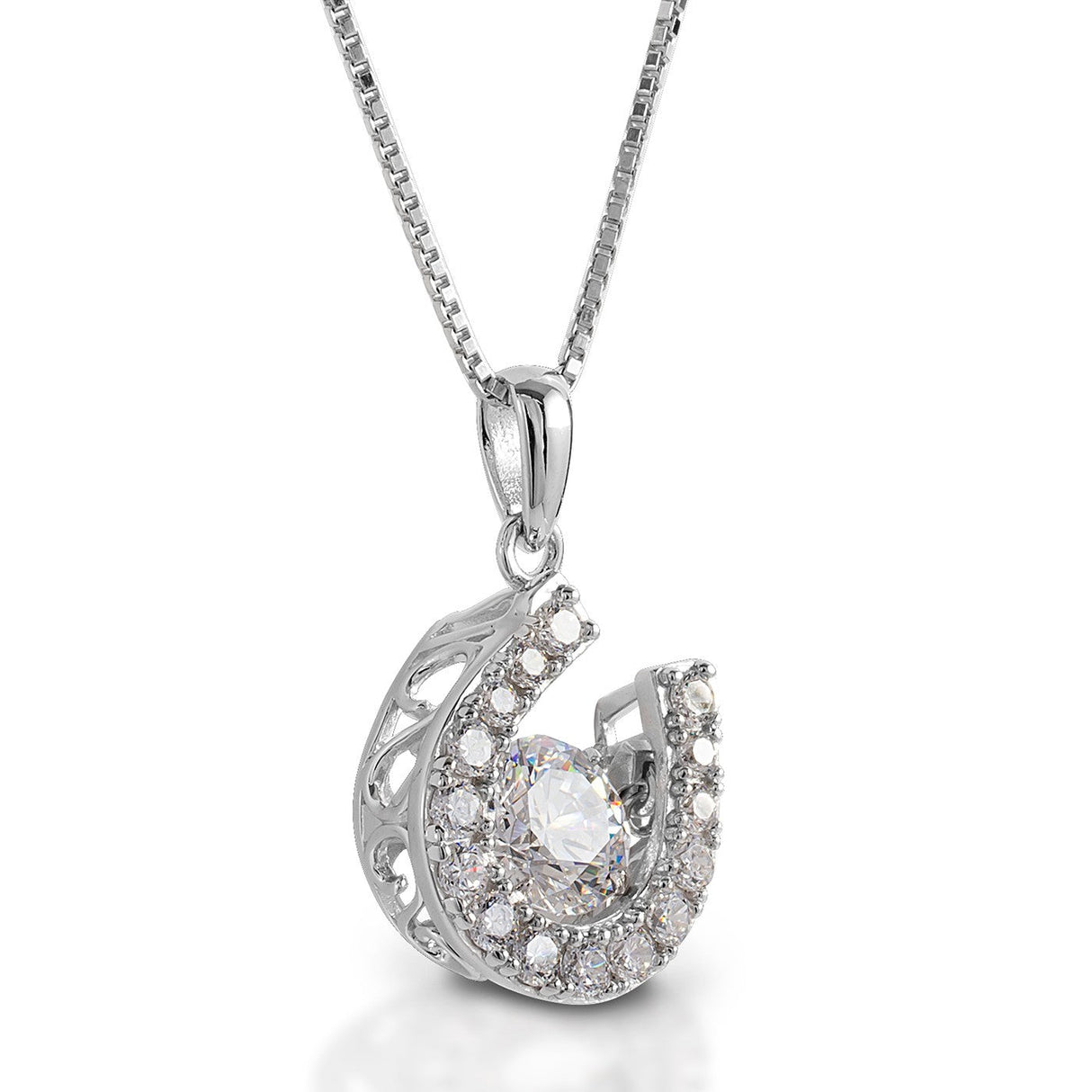 Kelly Herd Dancing Stone Horseshoe Dangle Pendant