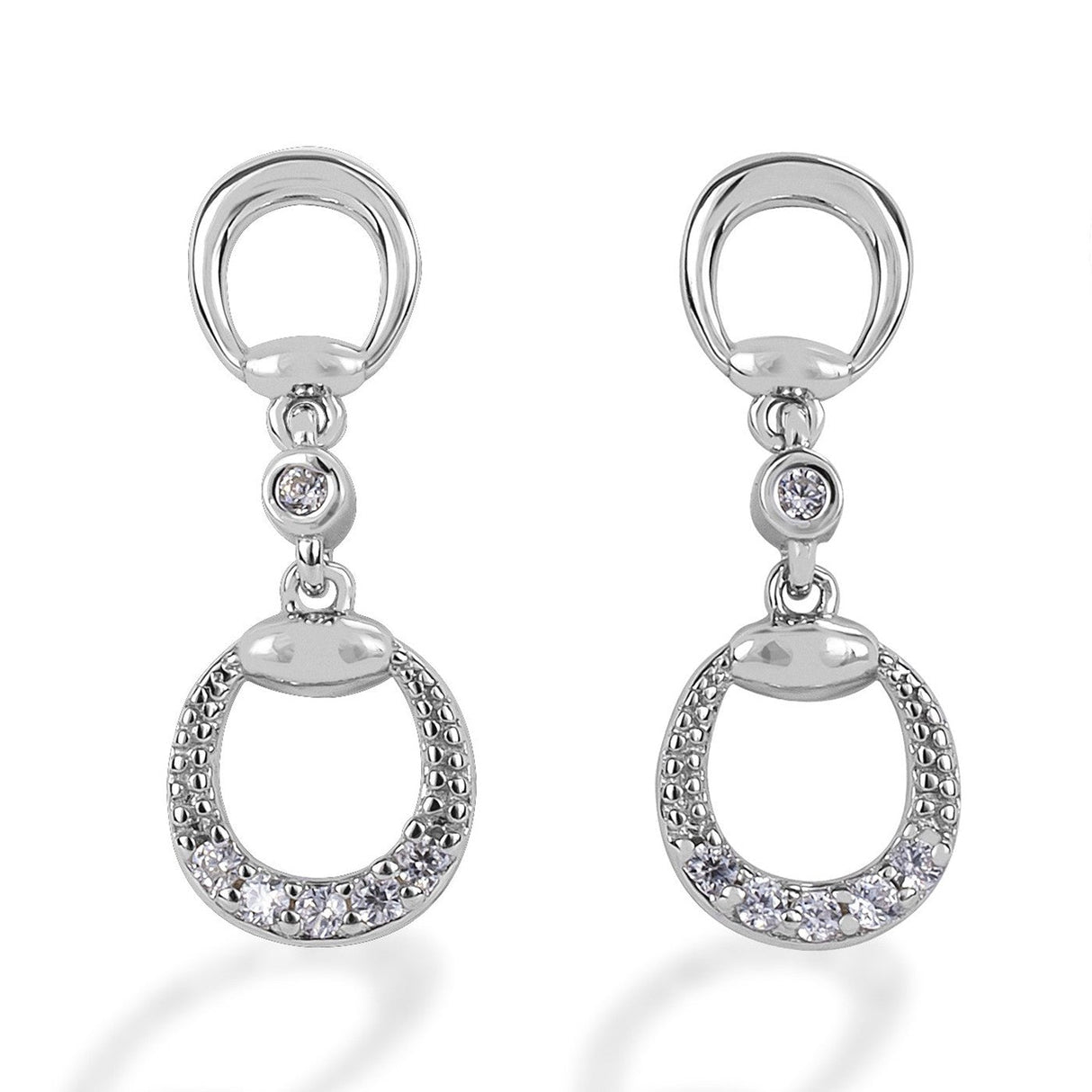 Kelly Herd Eggbutt Dangle Earrings