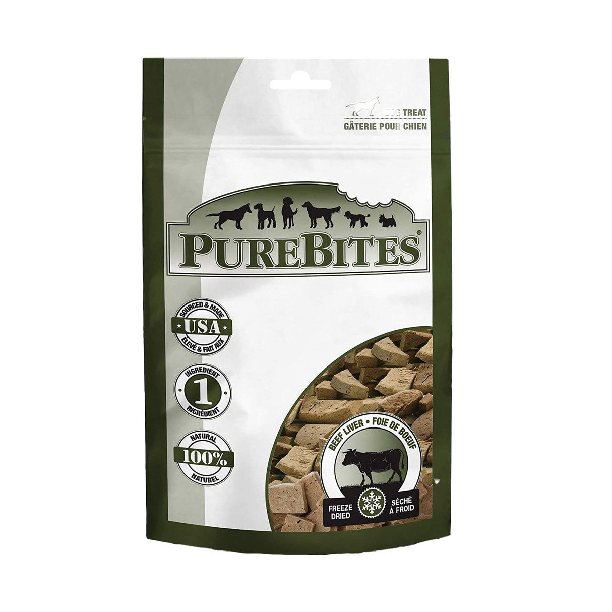 PureBites Freeze Dried Beef Liver Dog Treats 4.2 oz.