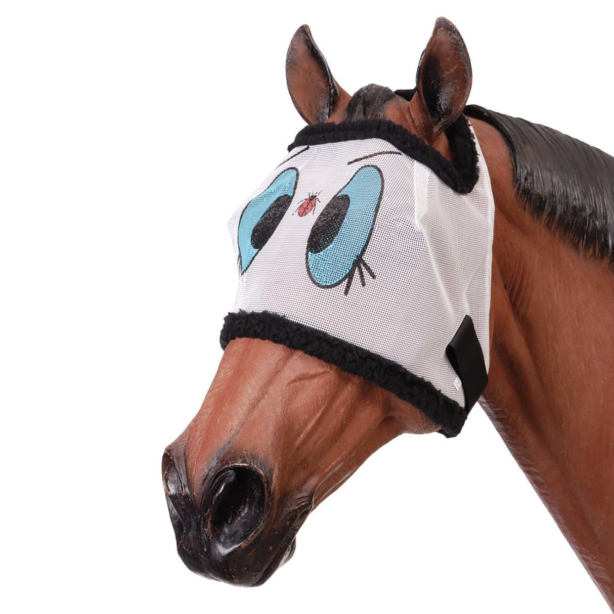 Tough1 Miniature Novelty Ladybug Mesh Fly Mask