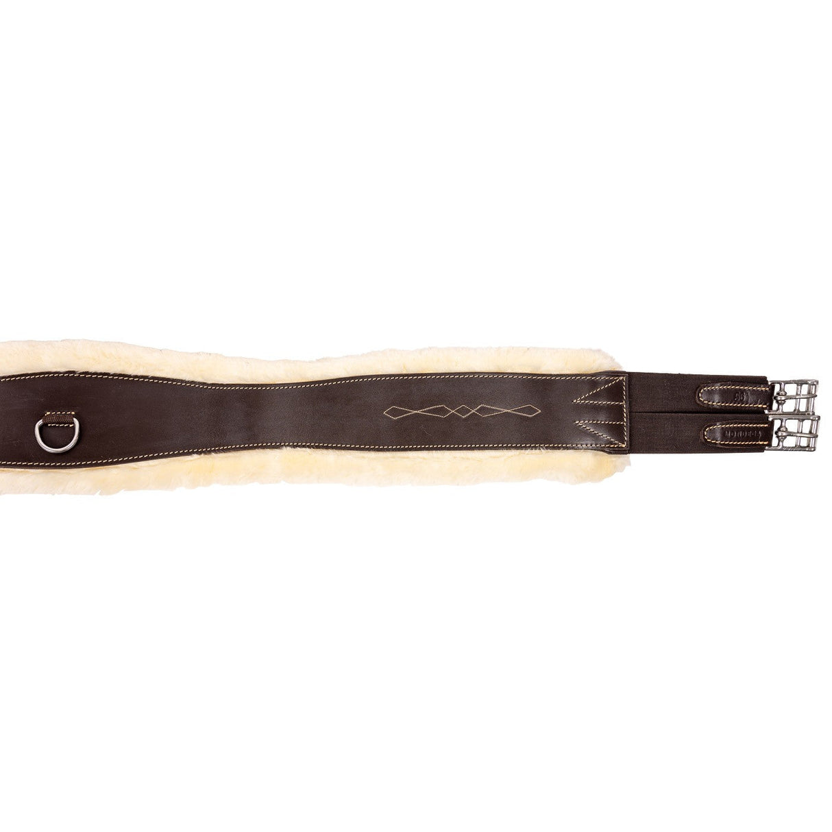 Mondega Fancy Stitched Girth W/ Removable Sheepskin Lining