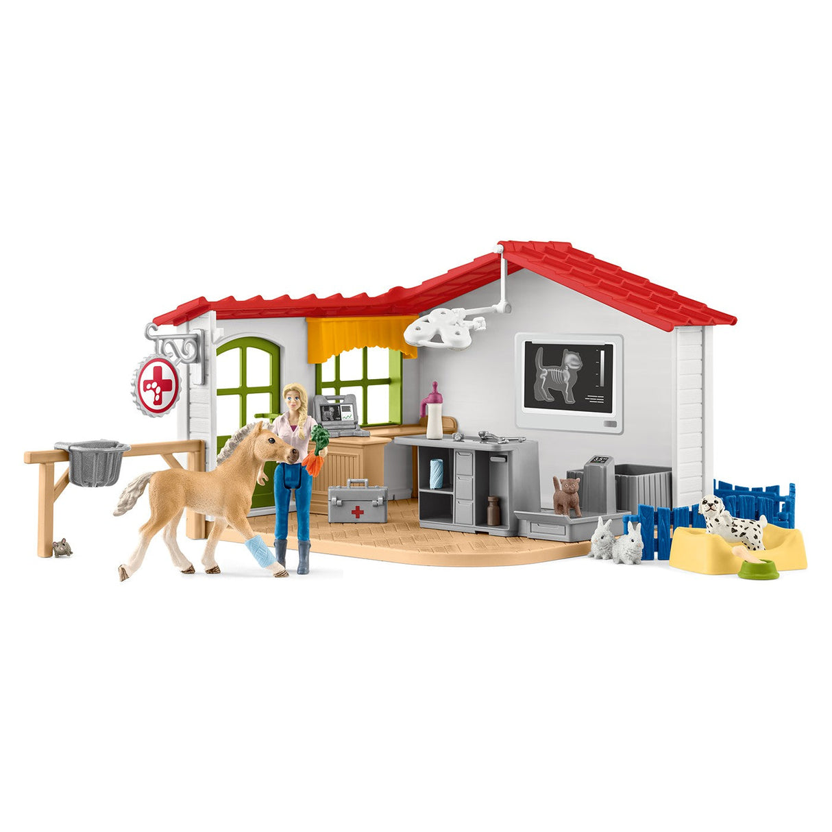 Schleich Farm World Vet Practice W/ Pets