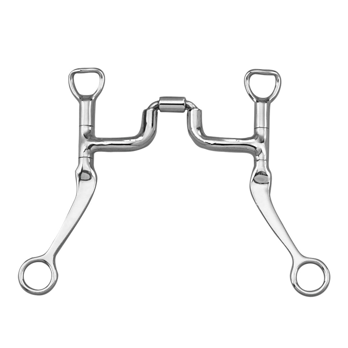 Myler 7 in. Flat Shank Bit W/ Sweet Iron Correctional Ported Barrel - Level 2-3