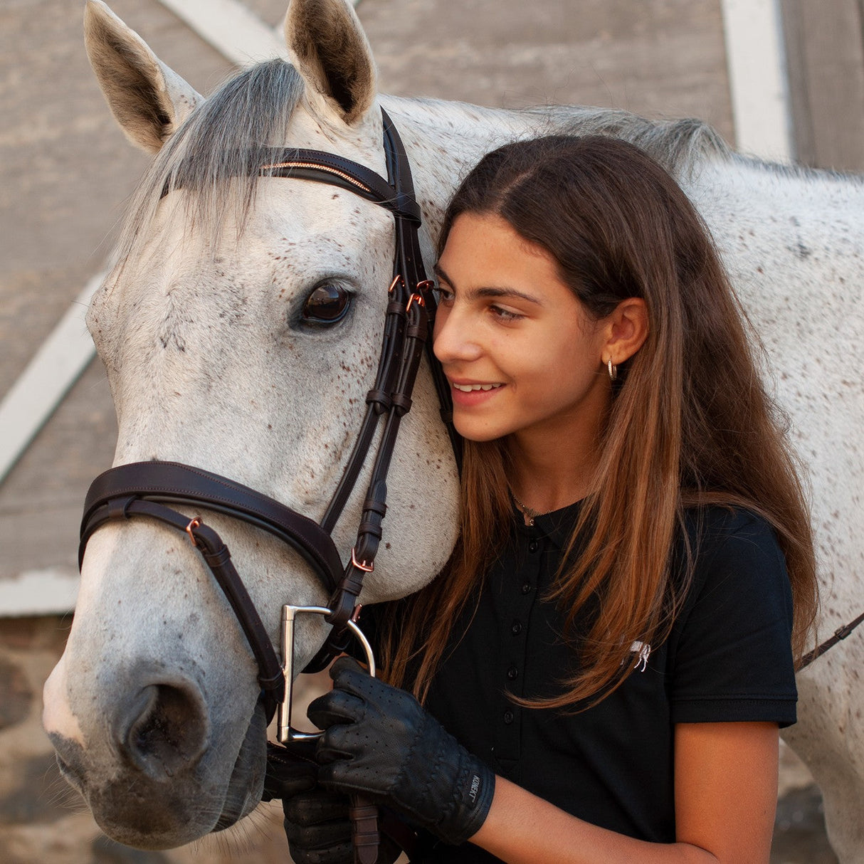 Mondega Natasha Rose Gold Sparkle Bridle