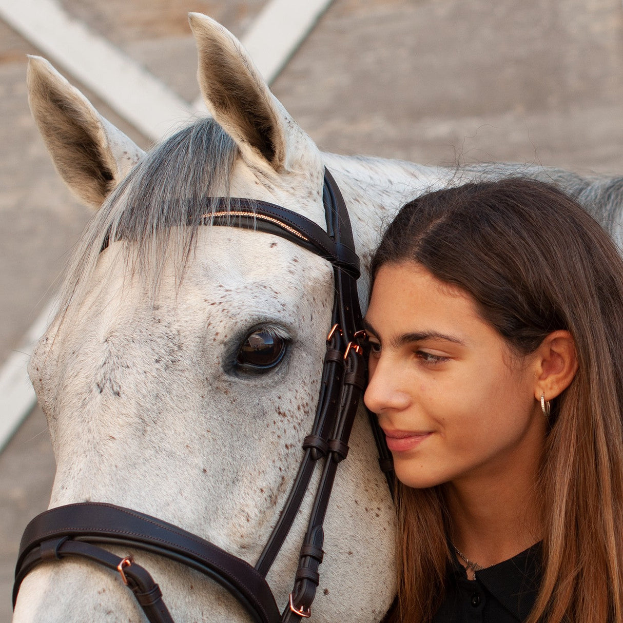 Mondega Natasha Rose Gold Sparkle Bridle