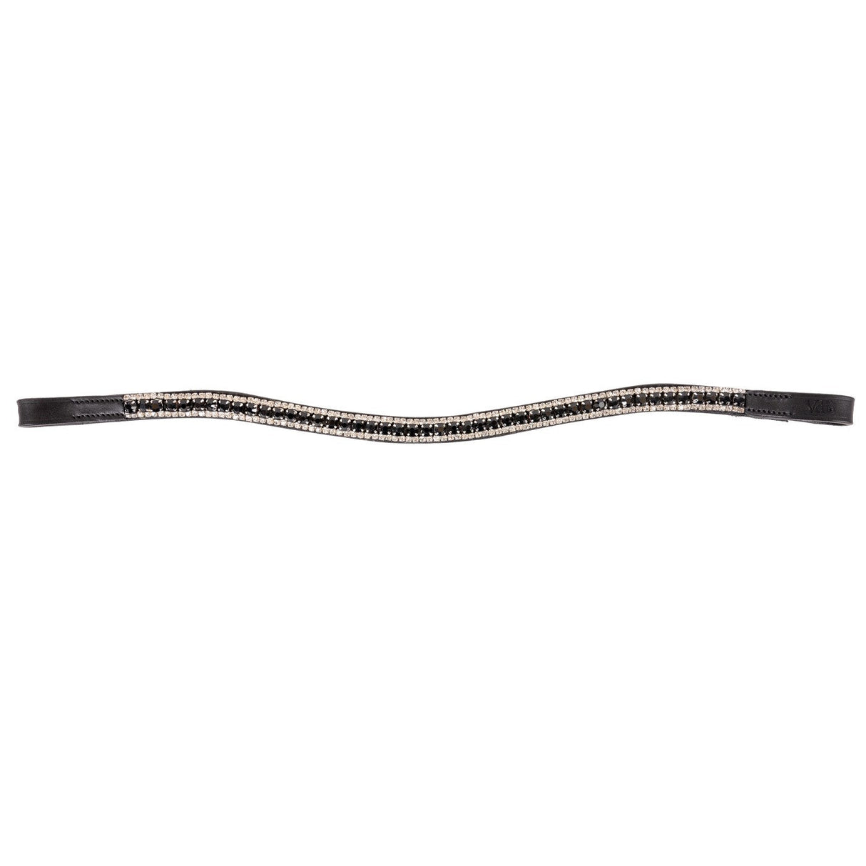 Val du Bois Shaped Black & White Crystal Browband
