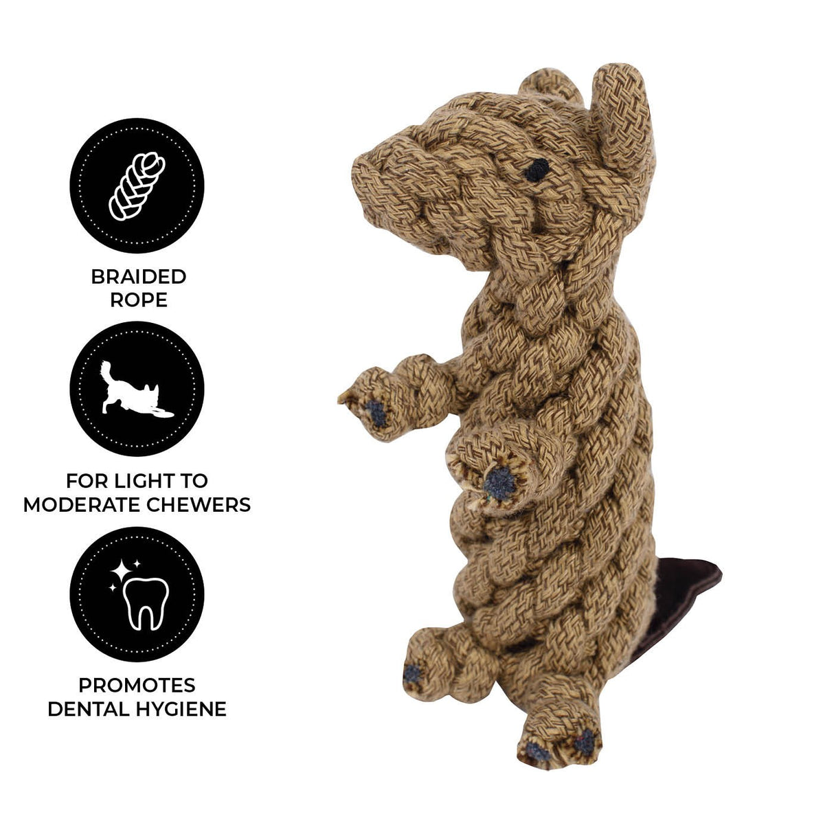 Shedrow K9 Beaver Rope Dog Toy