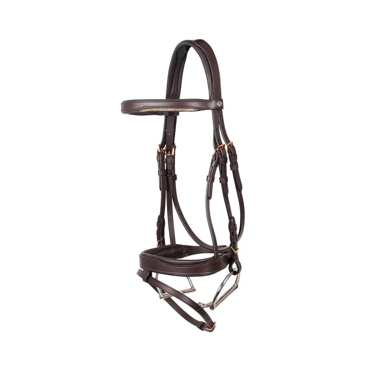 Mondega Natasha Rose Gold Sparkle Bridle