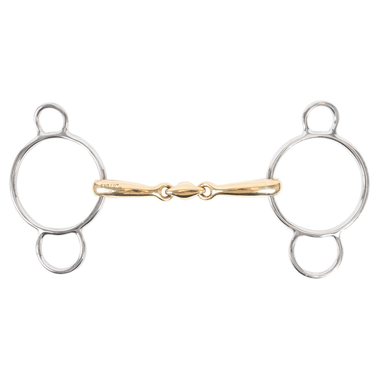 EvoEq Universal Curved Mouth Double Jointed Bit W/ Lozenge