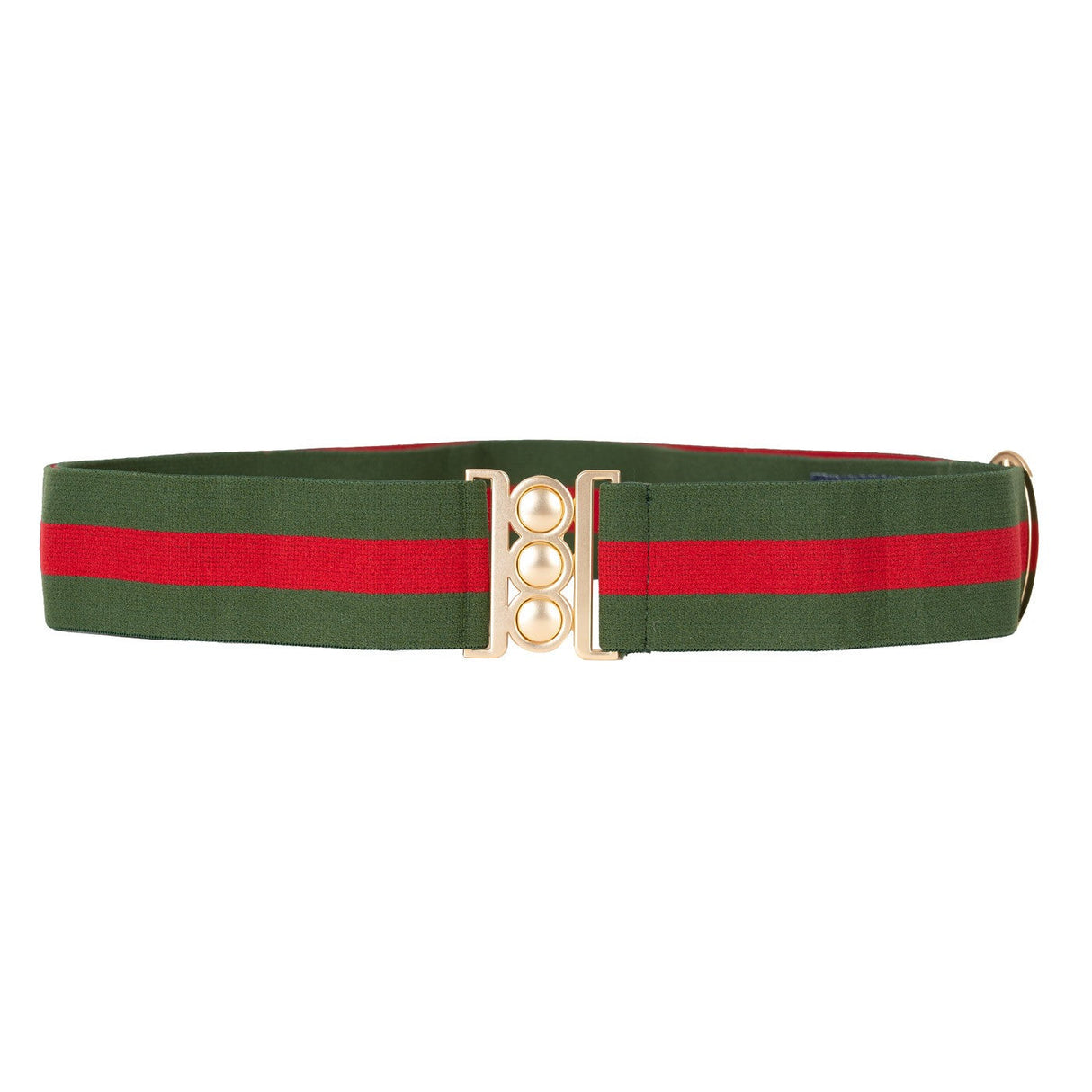 Cinto By Unbelts Hunter Tri-Stripe W/ Gold Buckle
