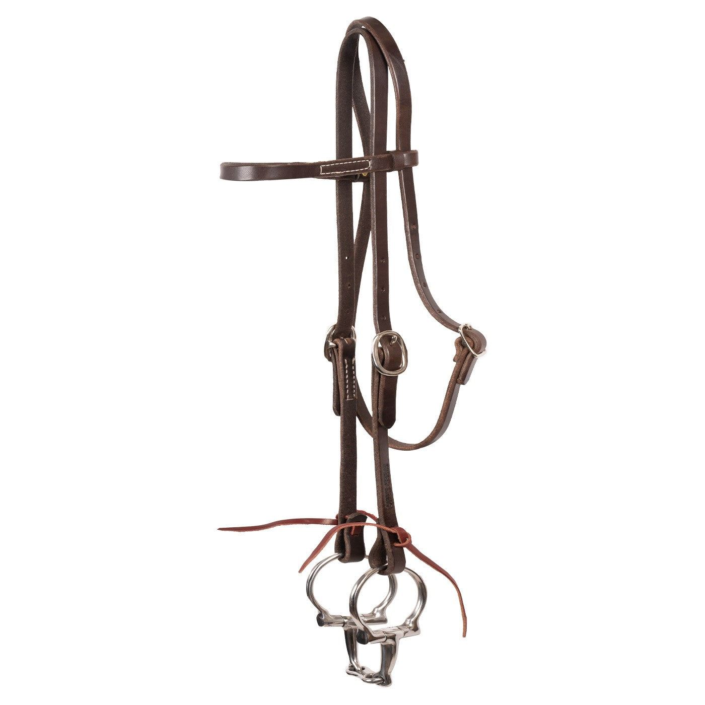 Single Ply Browband Headstall W/ Ties