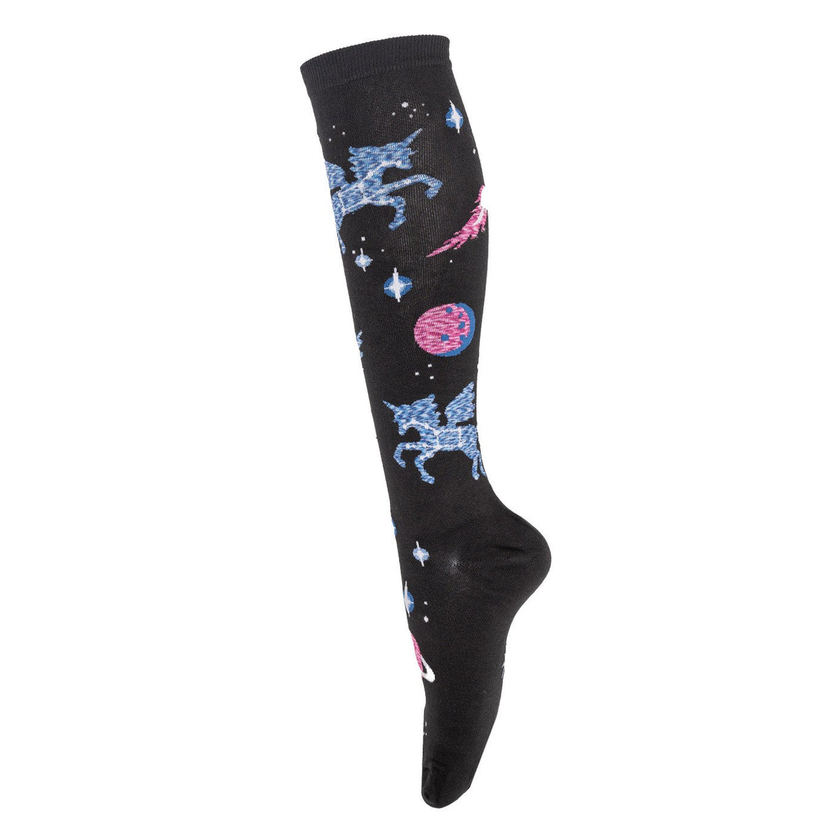 Four White Socks x Sock It To Me Ancient Pegasus Stretch-It Knee High Socks