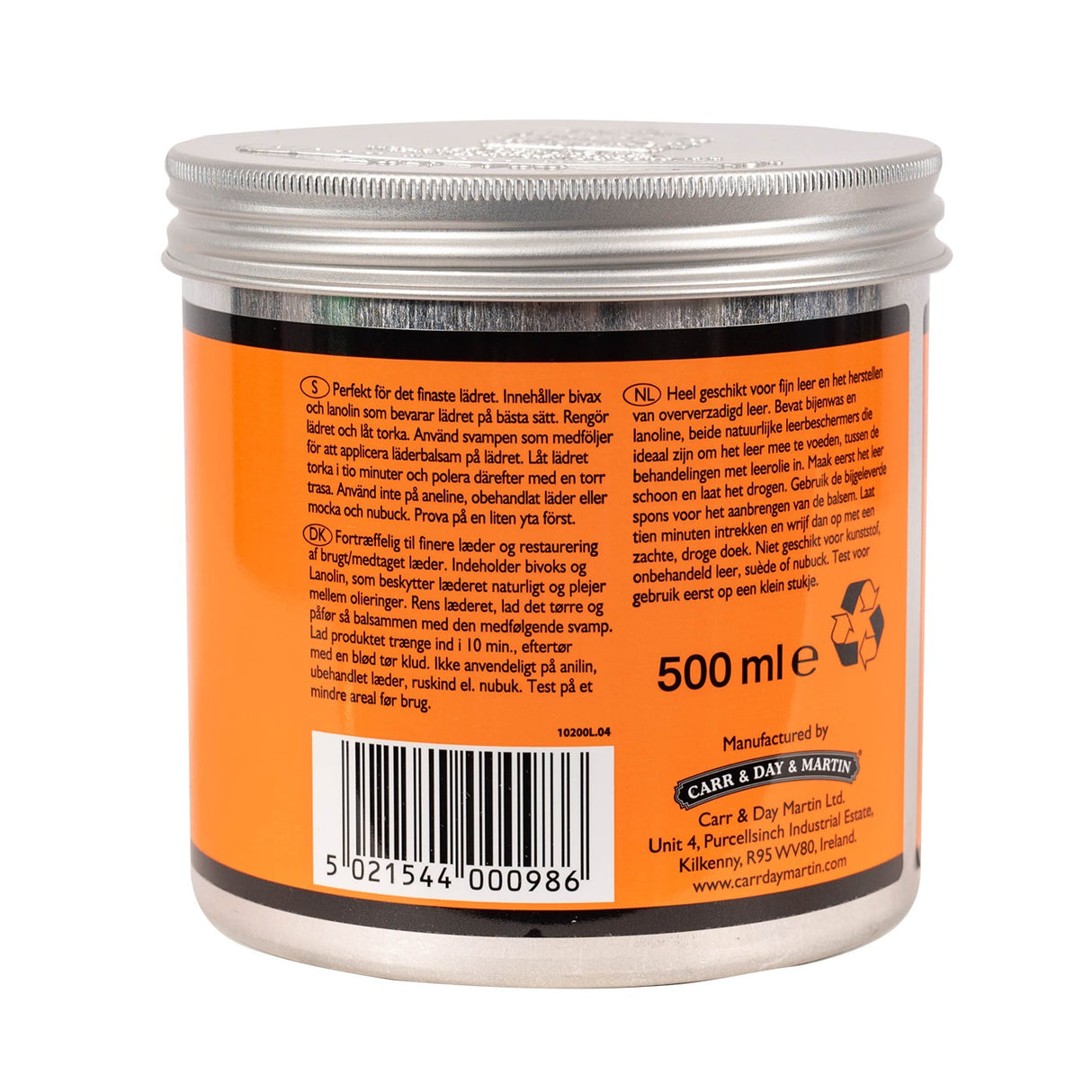 Carr & Day & Martin Belvoir Leather Balsam 16.9 oz.