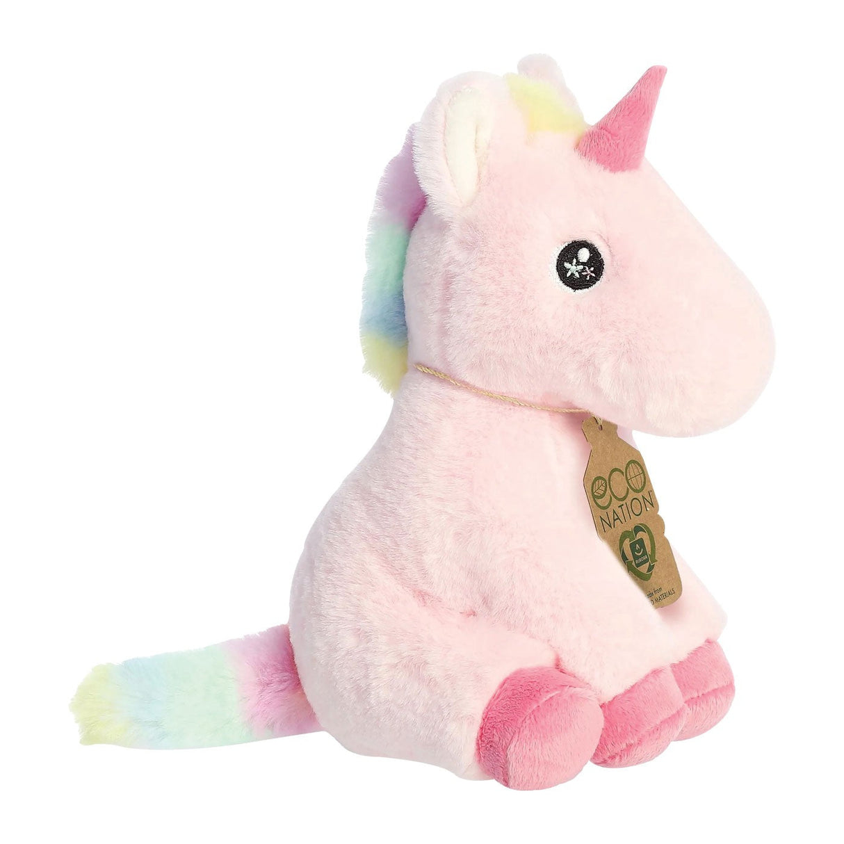 Aurora Eco Nation Whimsical Pearl Unicorn 9 in.