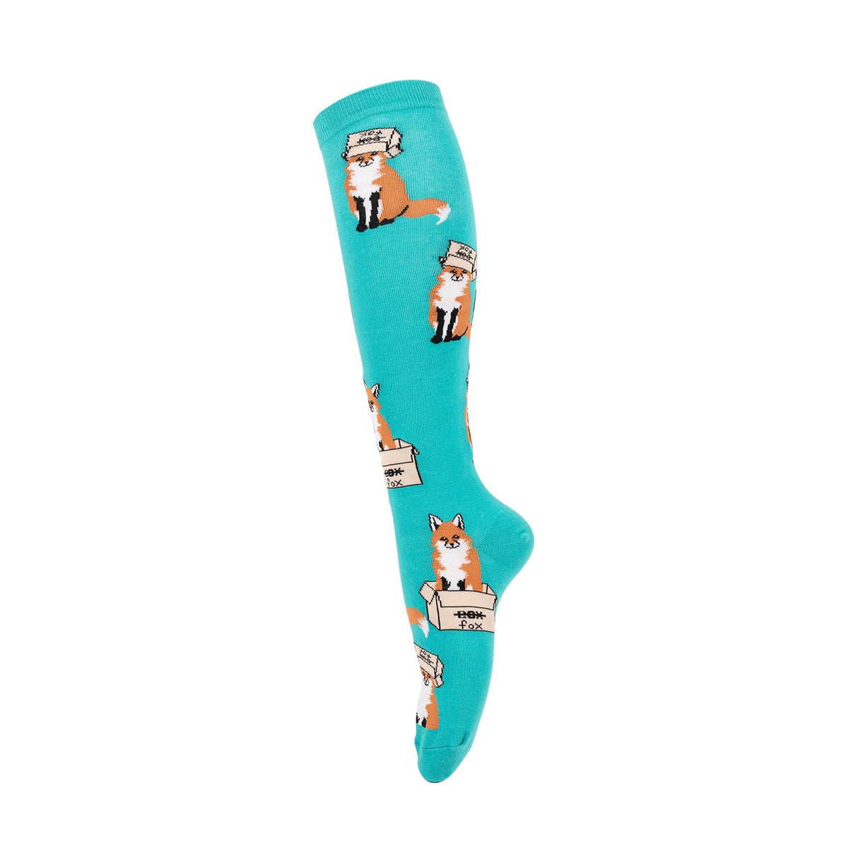 Sock It To Me Foxes in Boxes Knee High Socks