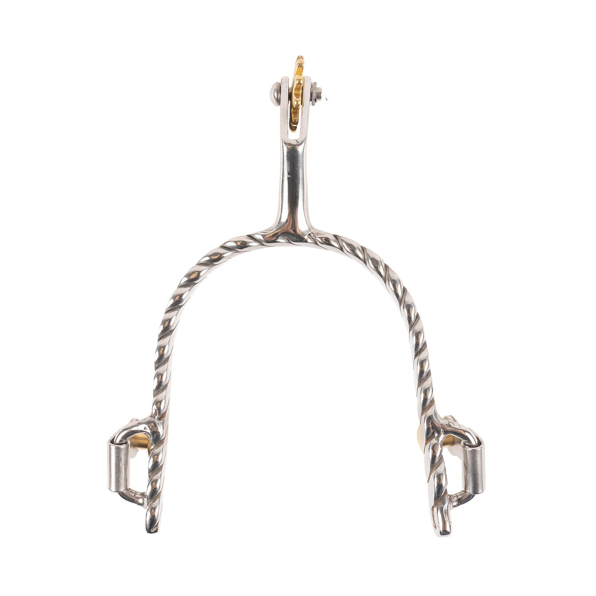 Metalab Twisted Stainless Steel Western Spurs - Men's