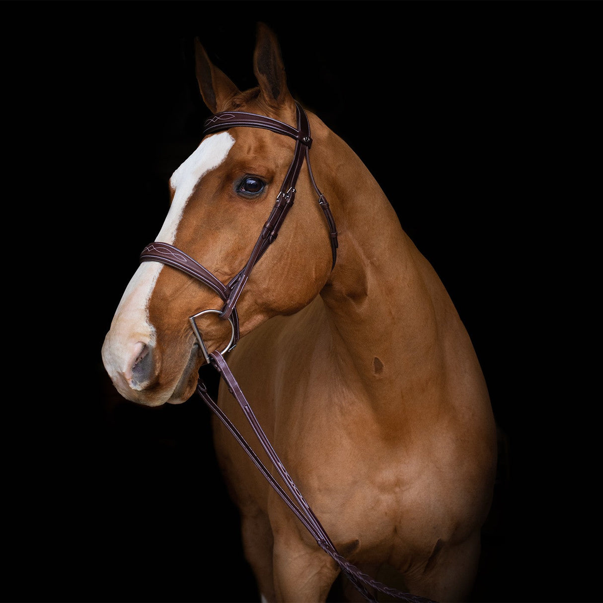 Mondega Vienna Fancy Stitch Hunter Bridle