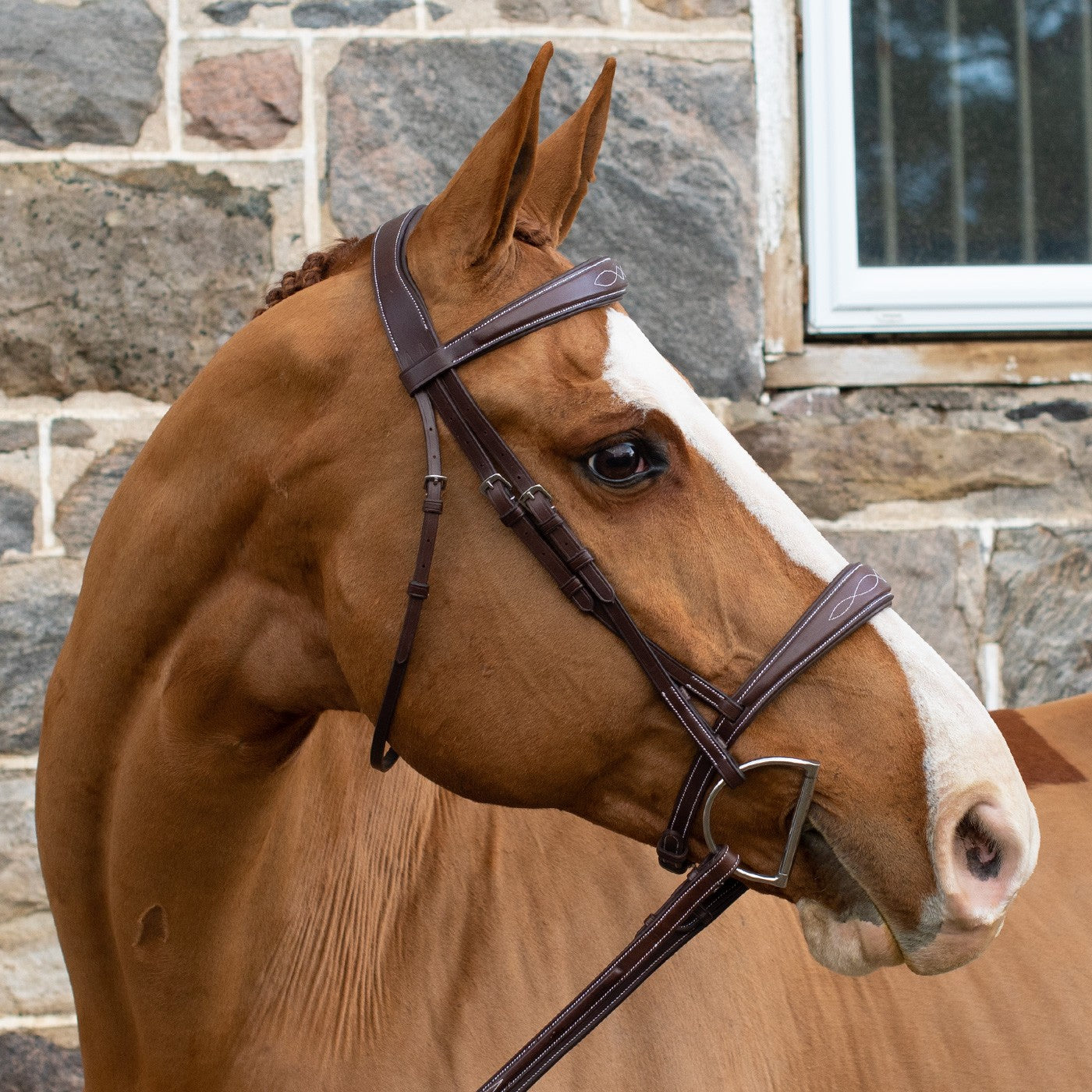 Mondega Vienna Fancy Stitch Hunter Bridle