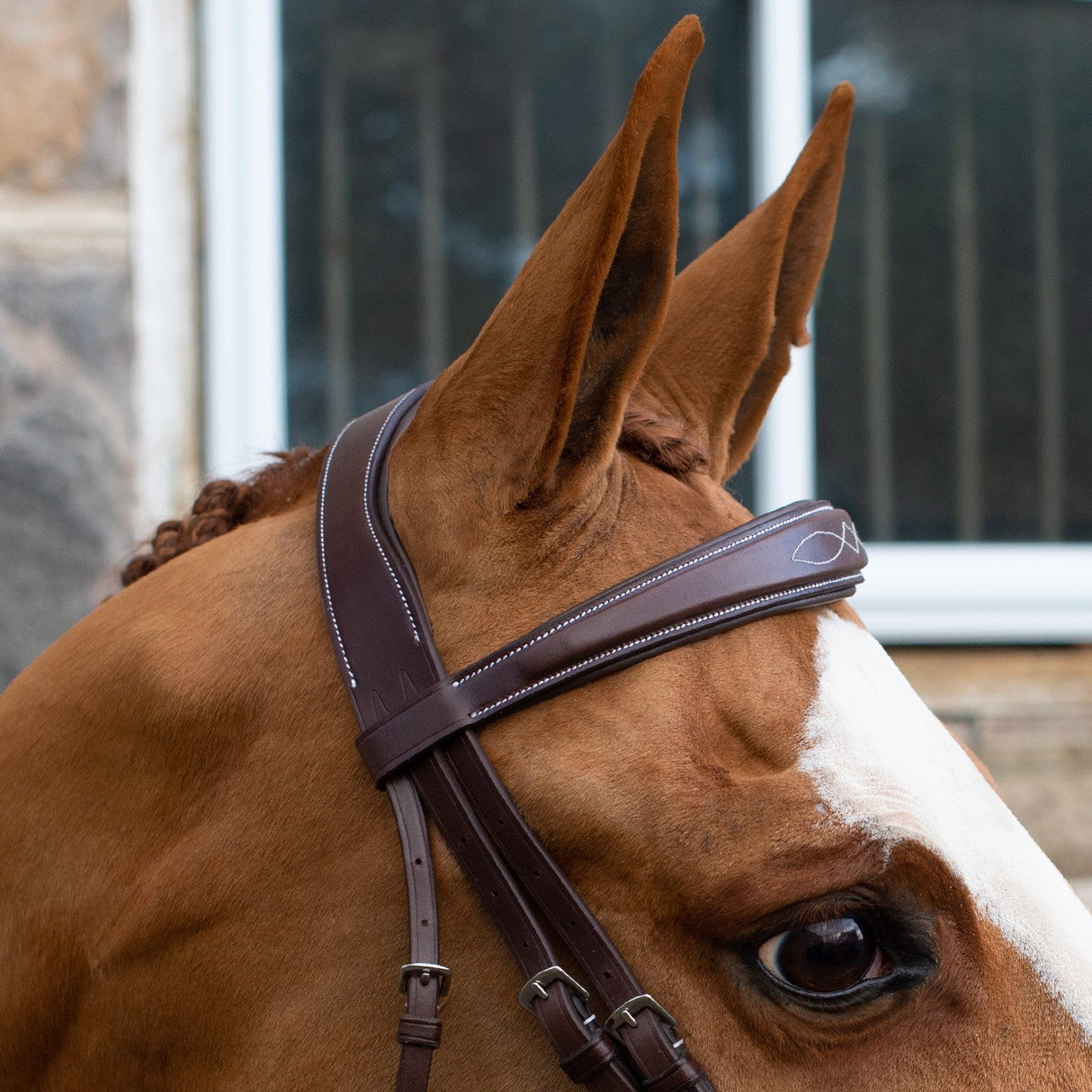 Mondega Vienna Fancy Stitch Hunter Bridle