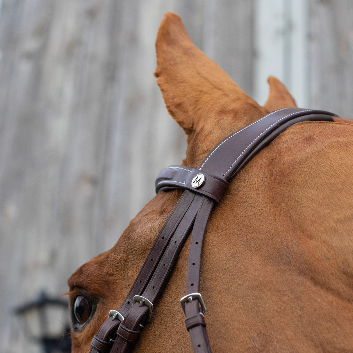 Mondega Vienna Fancy Stitch Hunter Bridle