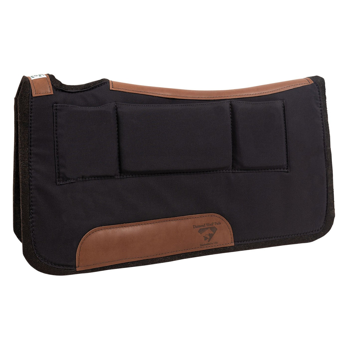 Diamond Wool Contoured Relief Western Saddle Pad