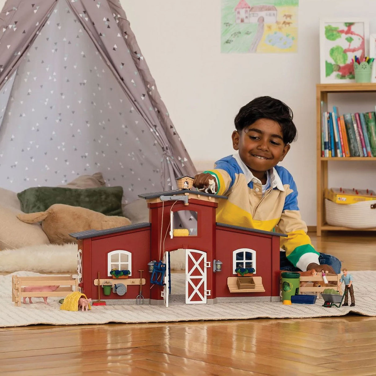 Schleich Farm World Red Barn