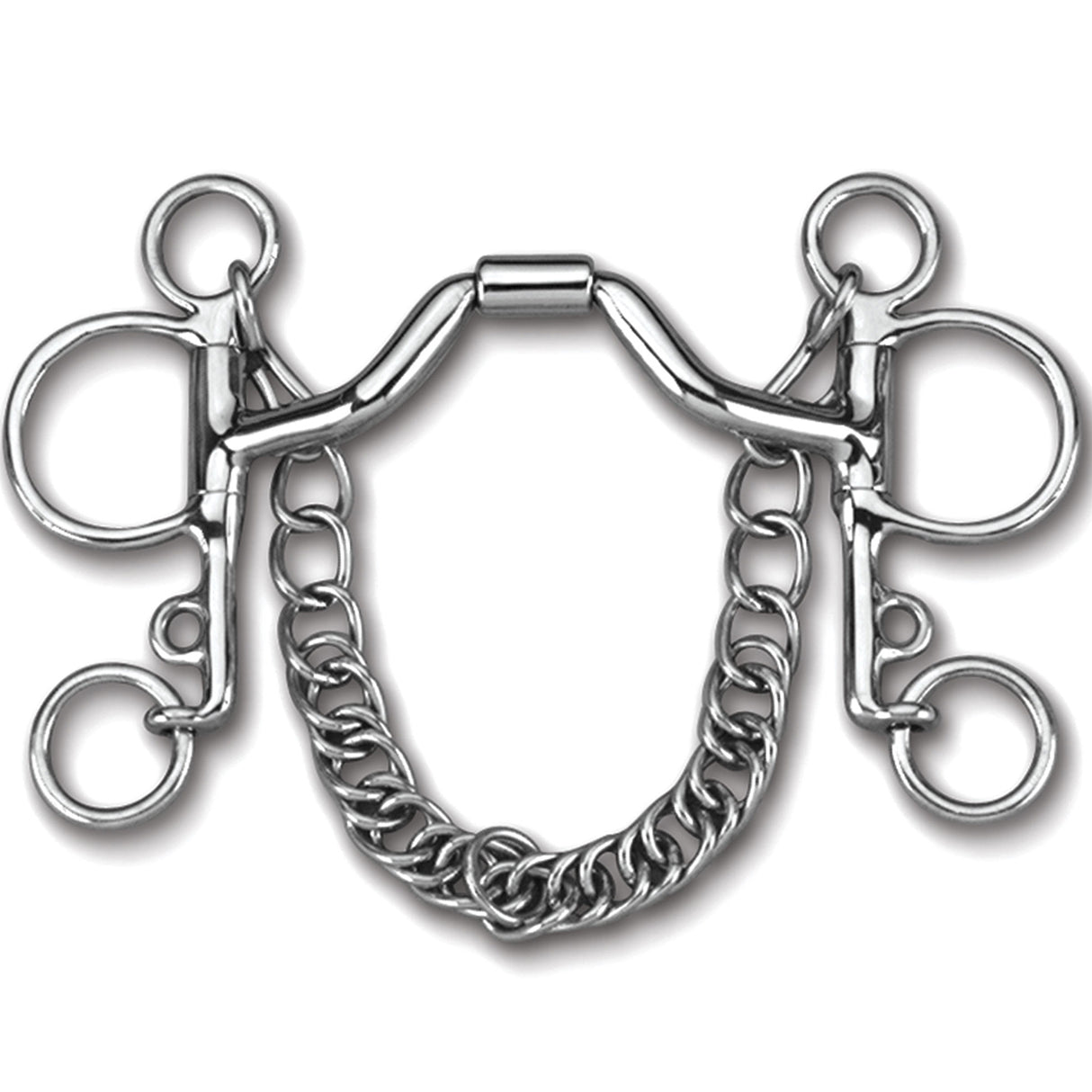 Myler Pelham Bit W/ Steel Ported Barrel - Level 3