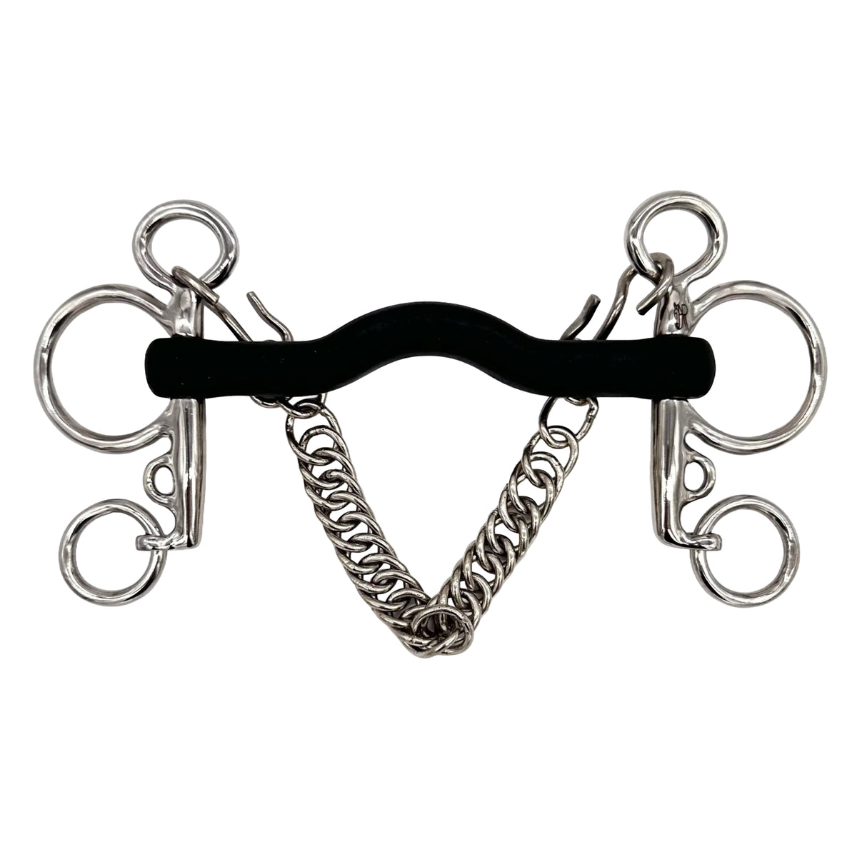 AJR Baby Pelham Hard Rubber Low Port Bit