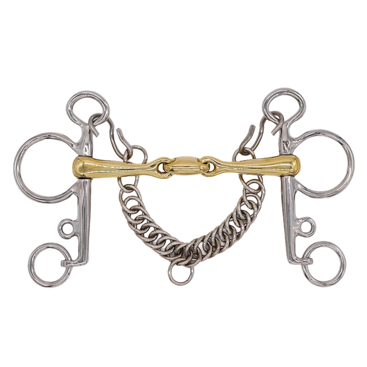 AJR Pelham Golden Double Jointed Bit