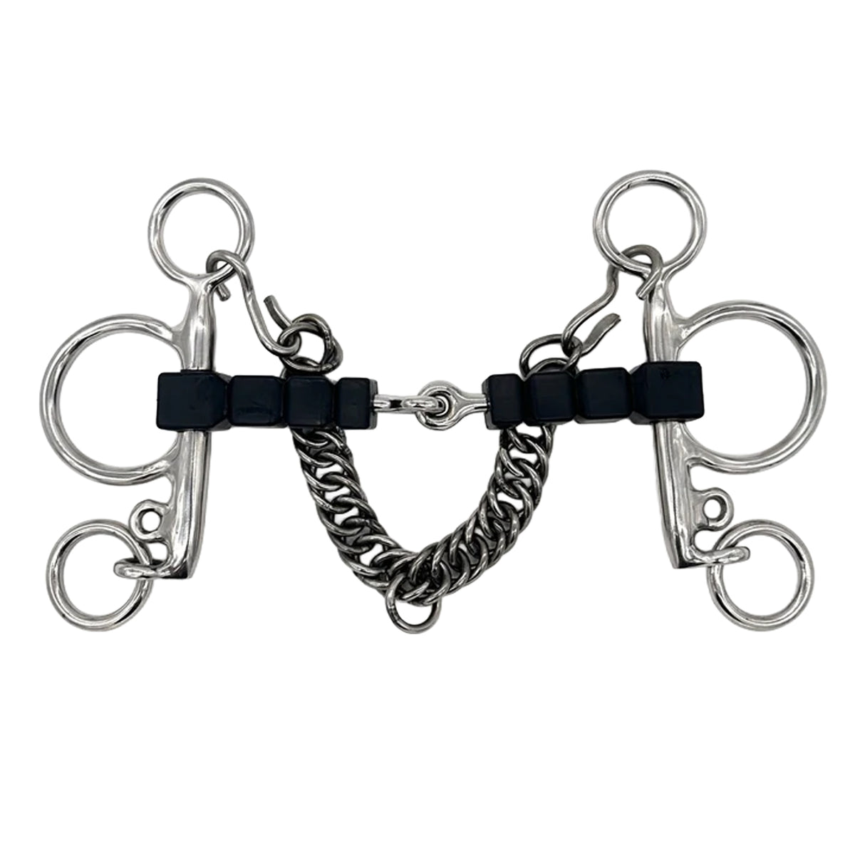 AJR Pelham Rubber Block Snaffle Bit