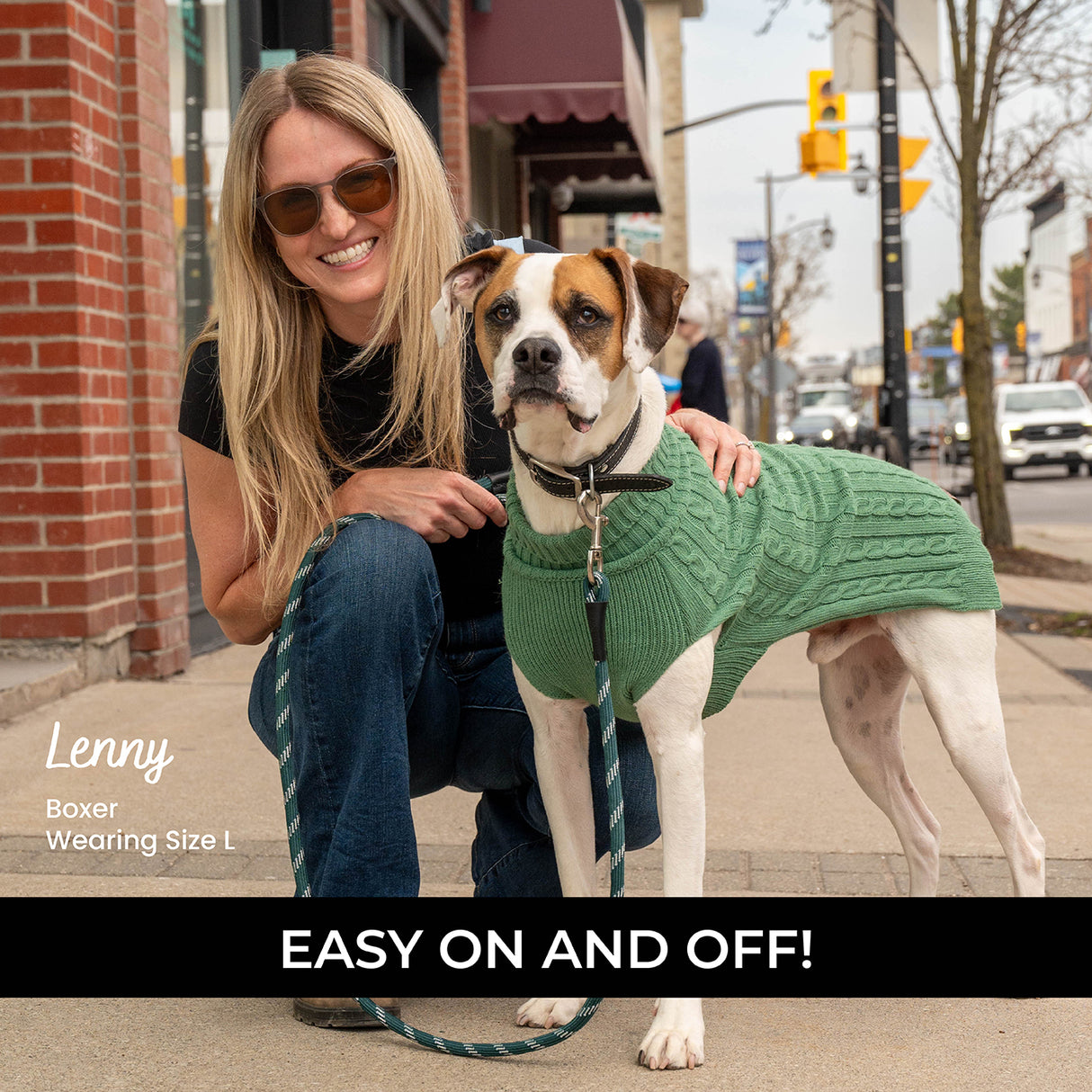 Shedrow K9 Brentwood Cable Knit Dog Sweater Plus