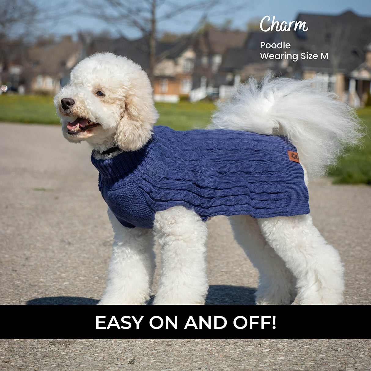 Shedrow K9 Brentwood Cable Knit Dog Sweater Plus