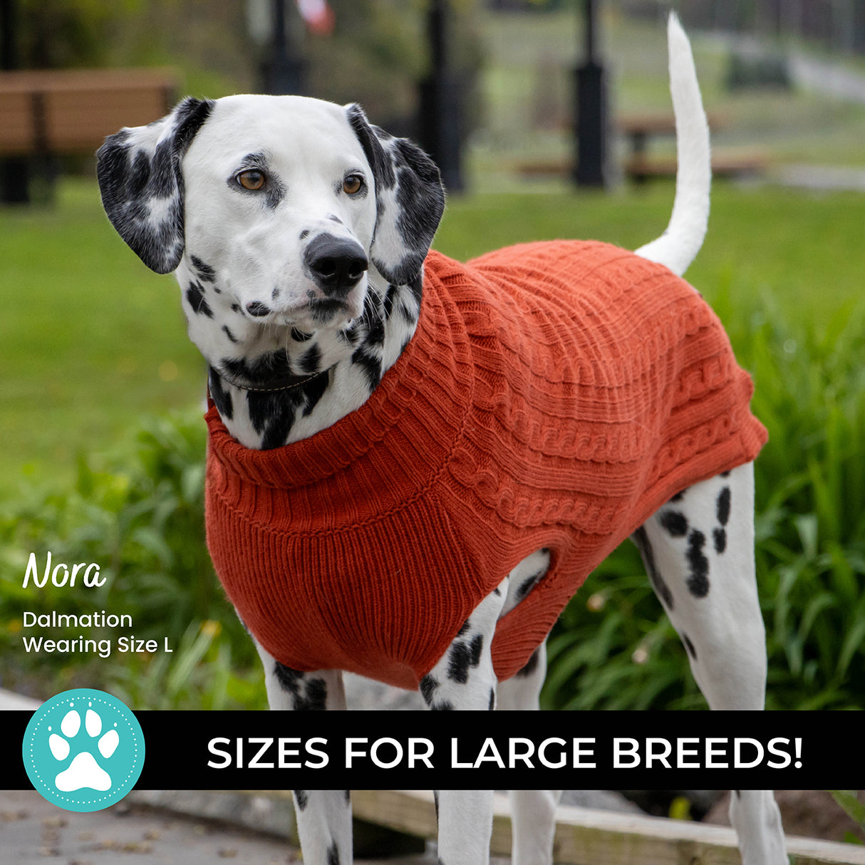 Shedrow K9 Brentwood Cable Knit Dog Sweater Plus