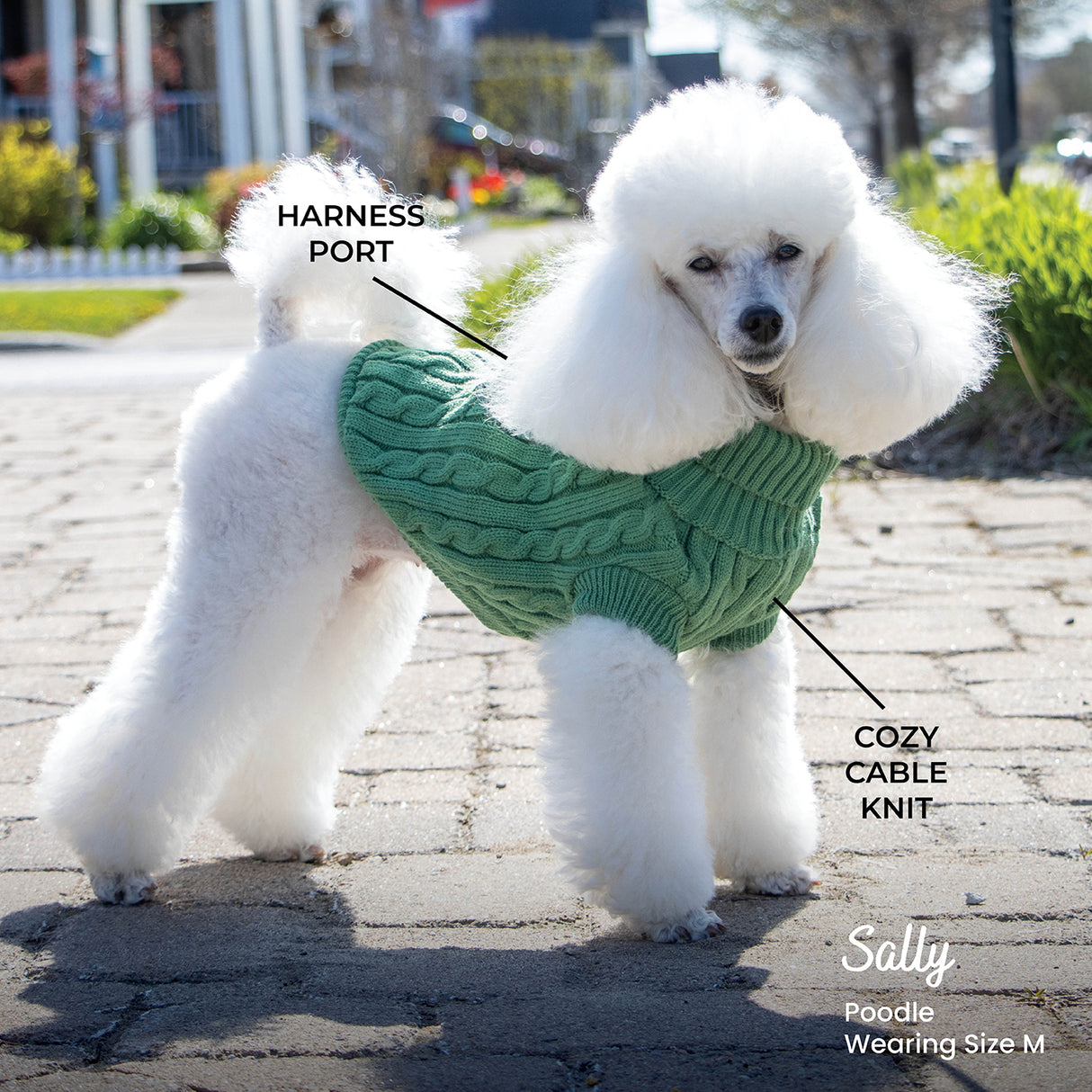 Shedrow K9 Brentwood Cable Knit Dog Sweater