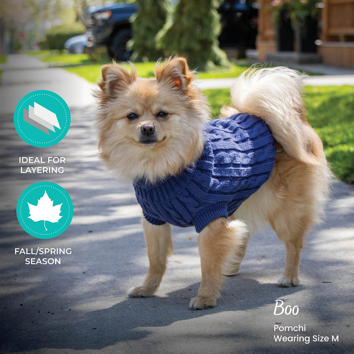 Shedrow K9 Brentwood Cable Knit Dog Sweater