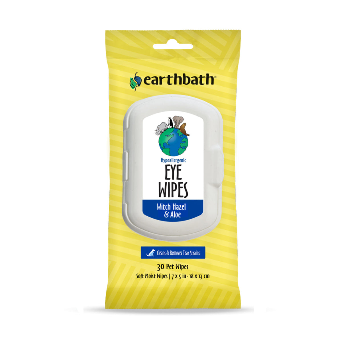 Earthbath Hypoallergenic Pet Eye Wipes - 30 Count