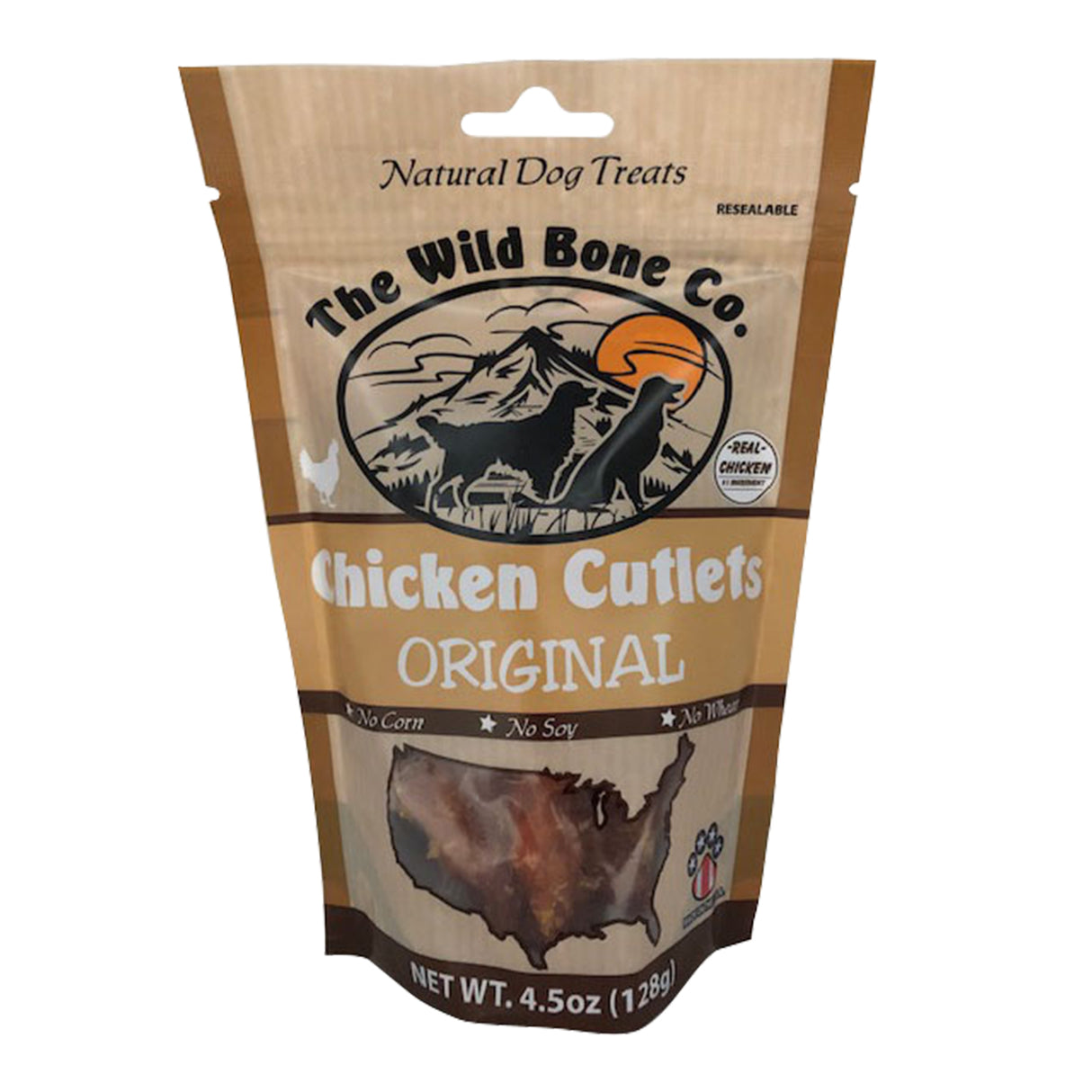 The Wild Bone Co. Original Chicken Cutlets Dog Treats 4.5 oz.