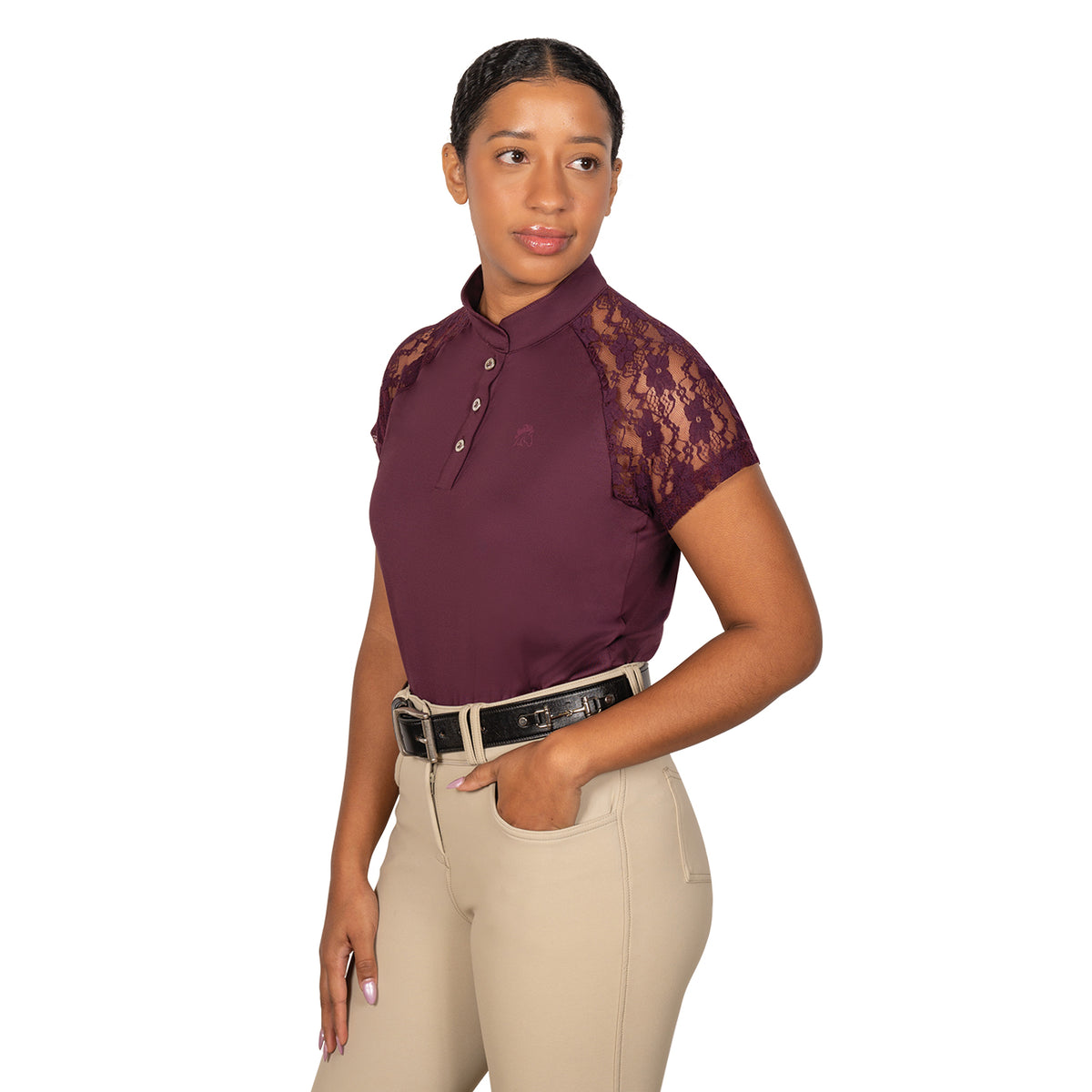 TemTeq Coco Functional Lace Trim Shirt