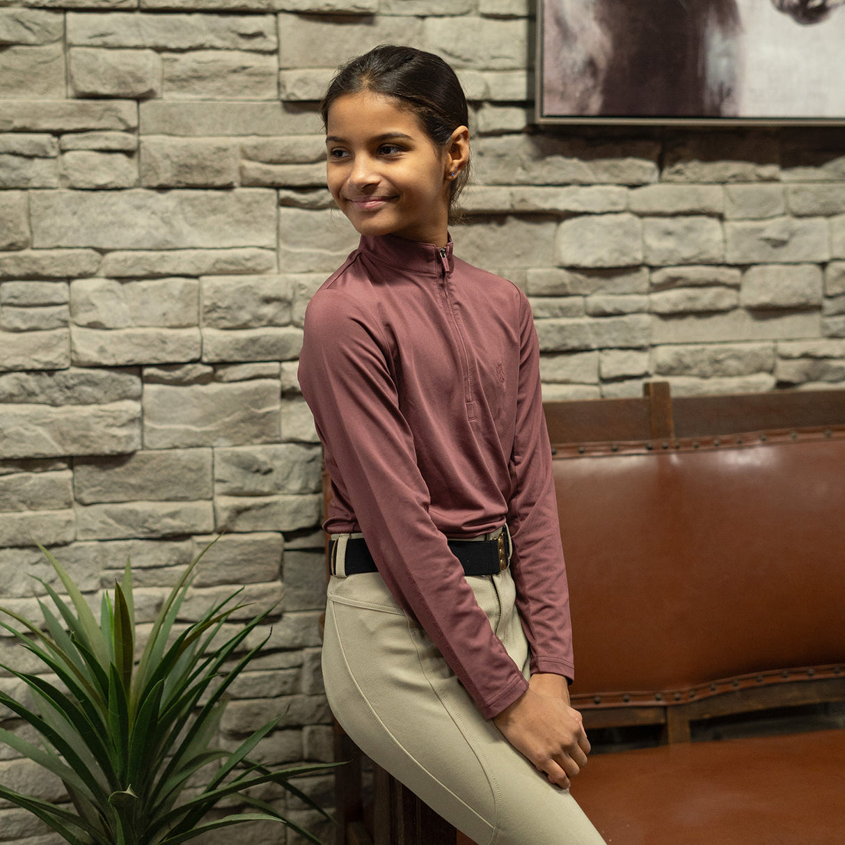 TemTeq Belize Technical Quarter Zip Top - Kids'