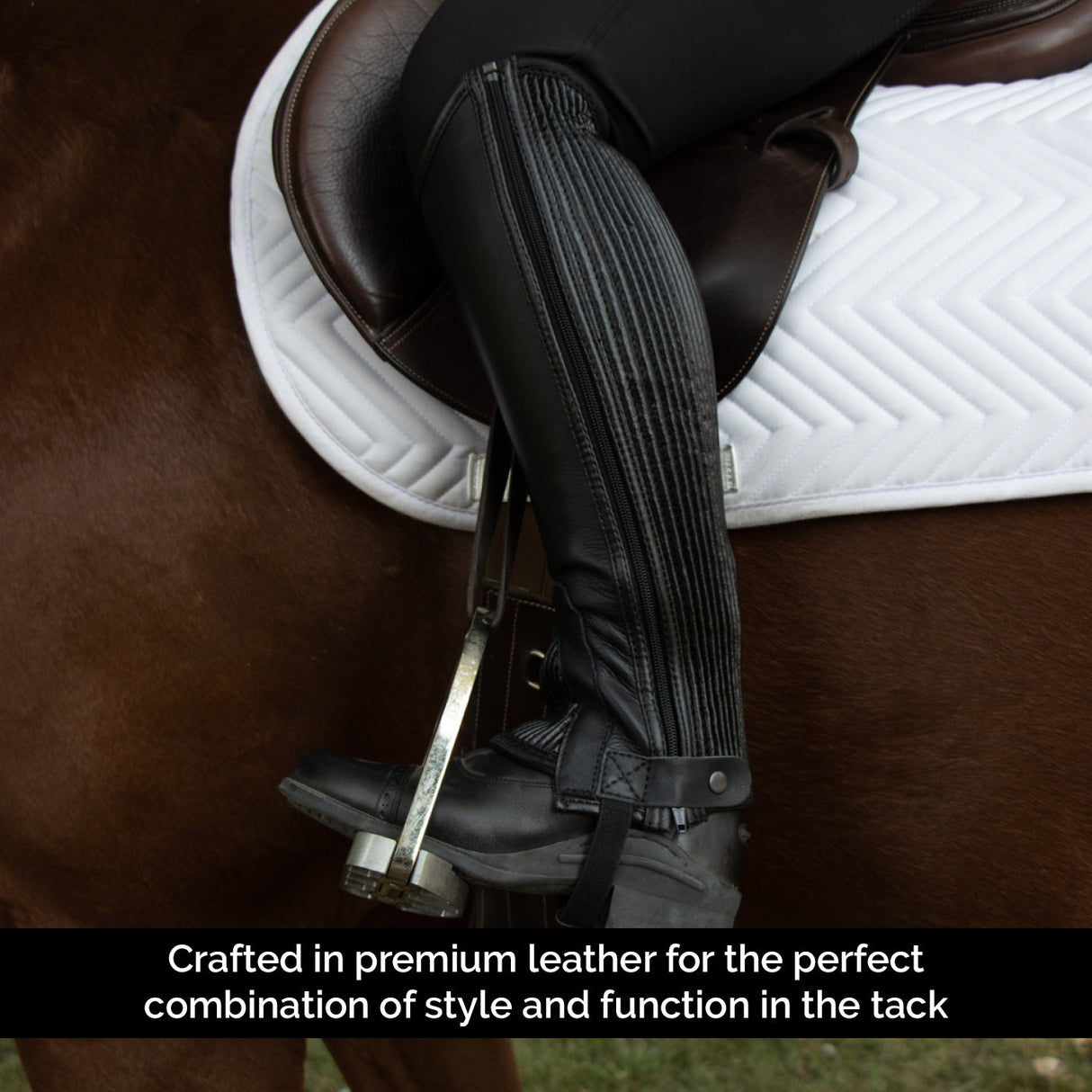 Auken FitMe Aspire Leather Half Chaps - Kids'